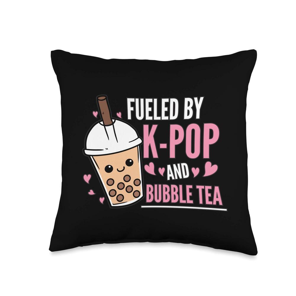6956 Fueled By K-Pop And Bubble Tea K-Pop Outfit K-Pop Gift KPop Throw